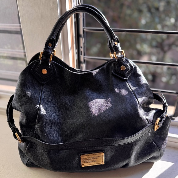 Marc by Marc Jacobs Classic Q Francesca Large Black Leather Bag - Picture 1 of 12
